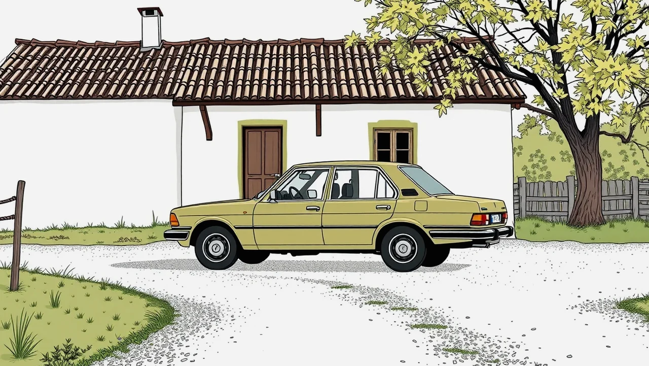Pohľad na palubnú dosku a motorový priestor vozidla značky Lada pri technickej kontrole