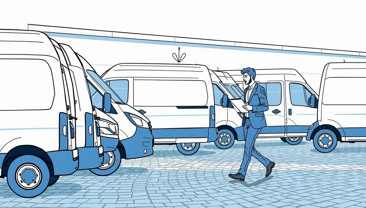 Mladý vodič si kontroluje predpis poistného za auto pri otvorenom notebooku
