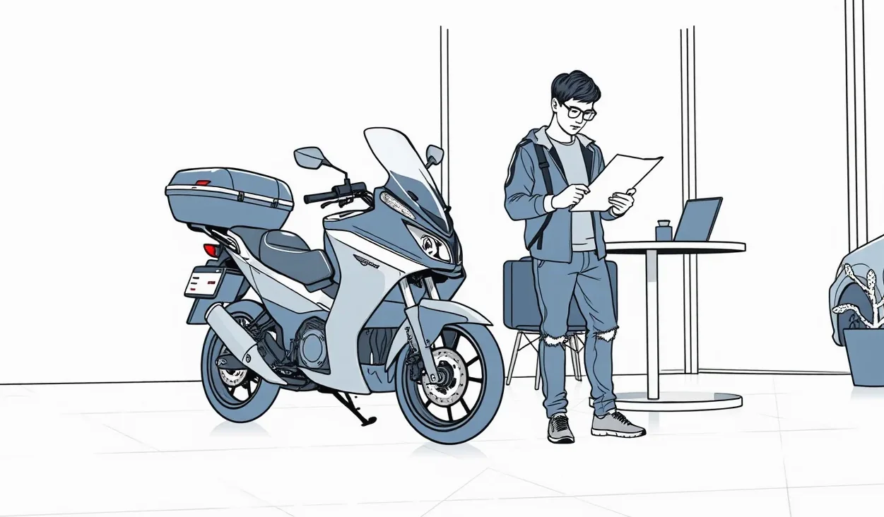 Likvidátor dokumentuje poškodenie motocykla po dopravnej nehode