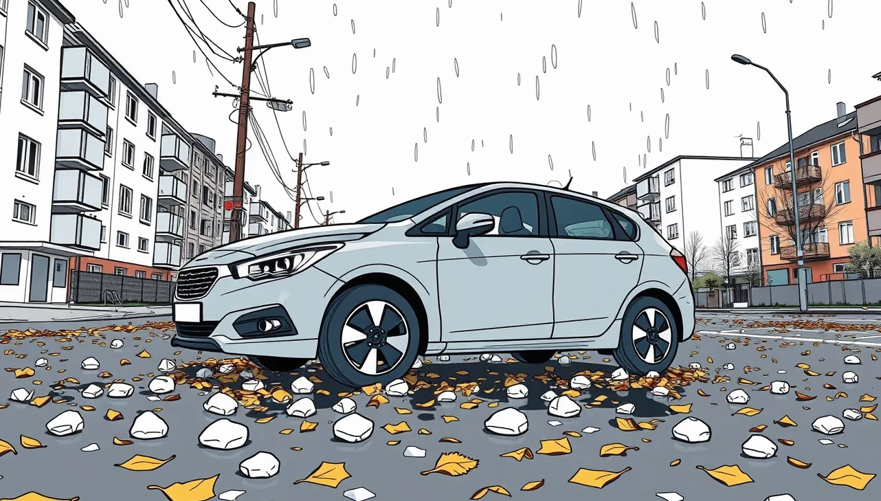 Rad zaparkovaných firemných dodávok a osobných automobilov pripravených na jazdu