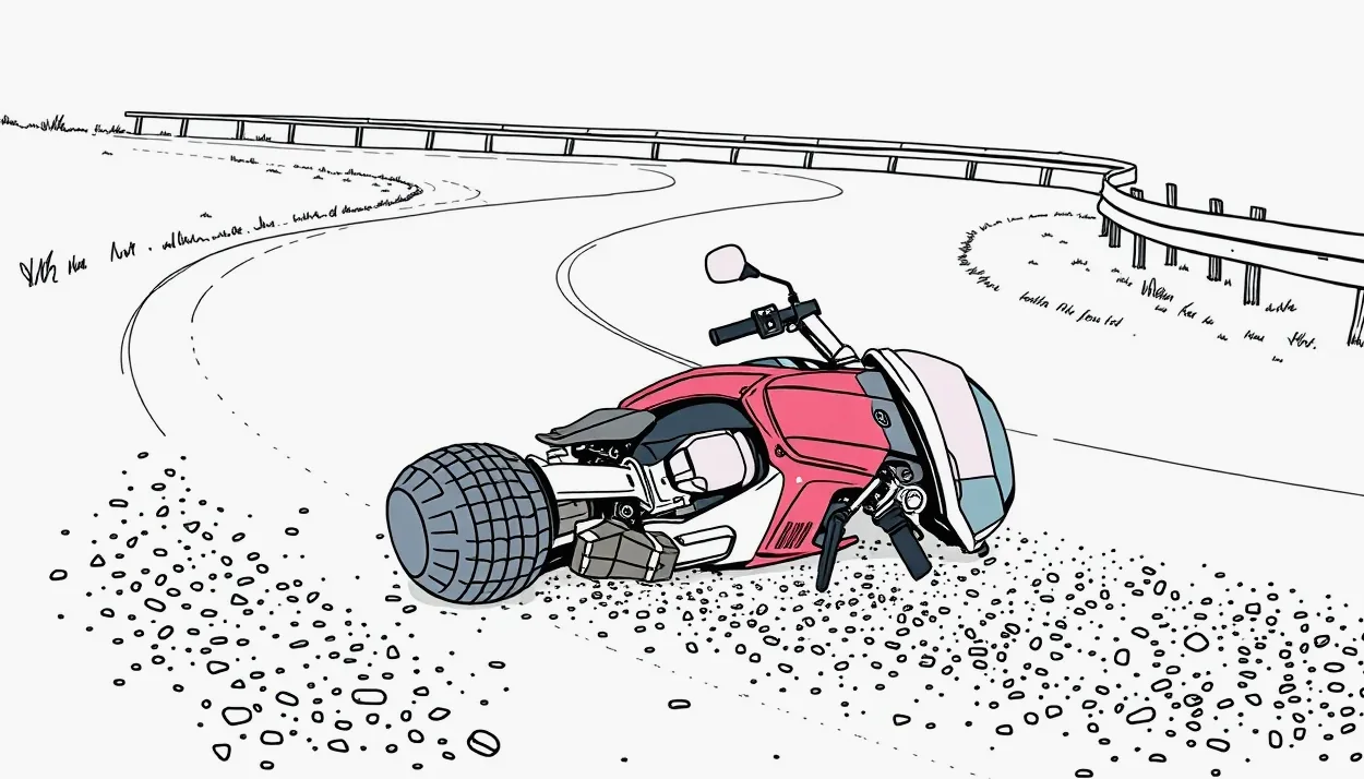 Likvidátor poisťovne kontroluje poškodený rám a motor motocykla v servise