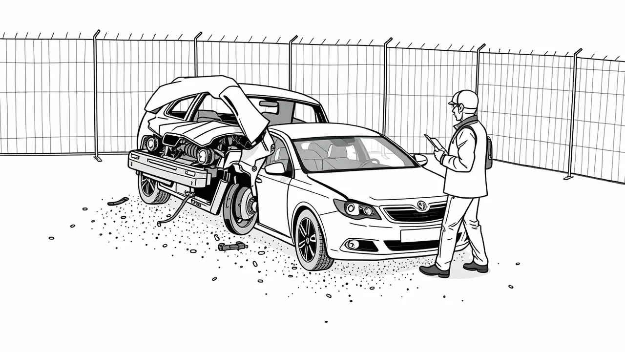 Mladý vodič preberá kľúče od náhradného osobného automobilu v autopožičovni