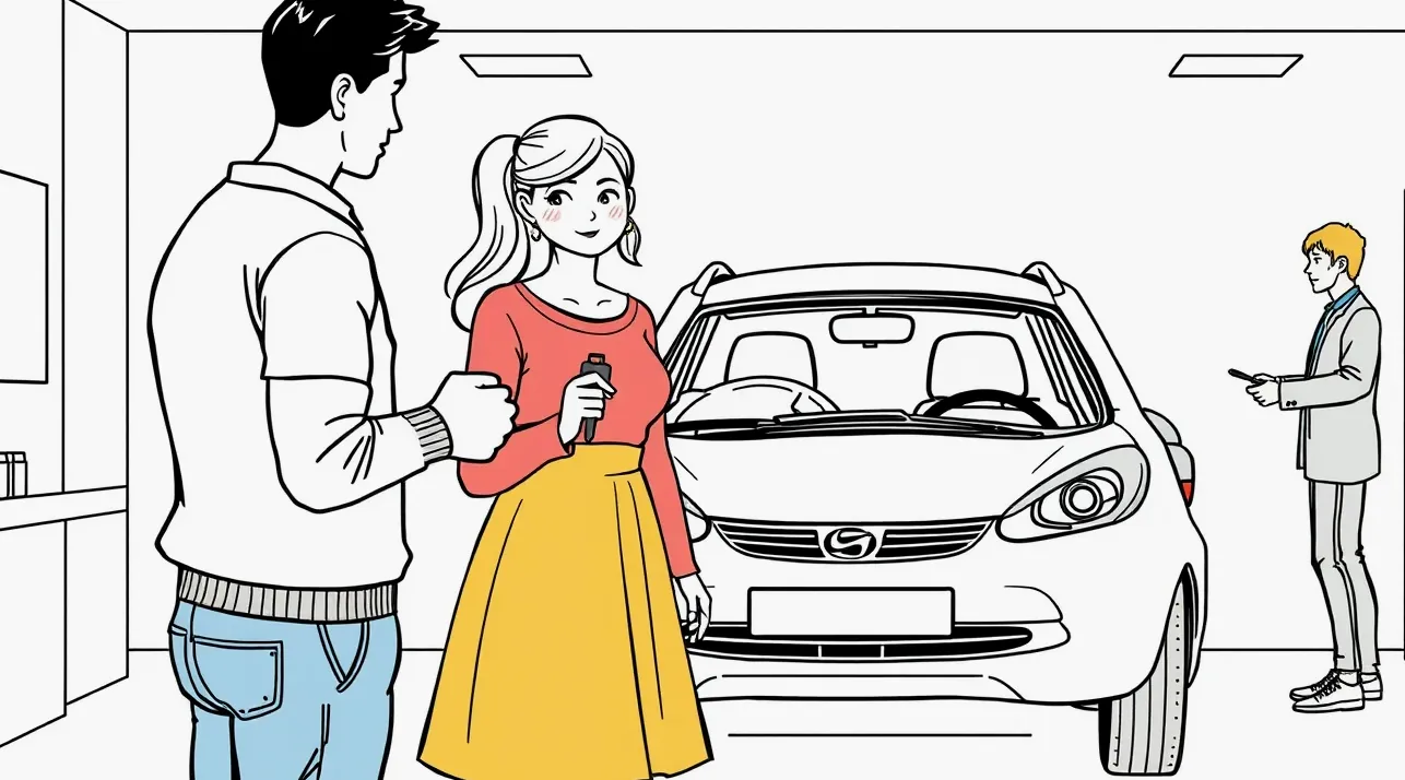 Mechanik kontroluje podvozok a poškodené diely auta na zdviháku v autoservise