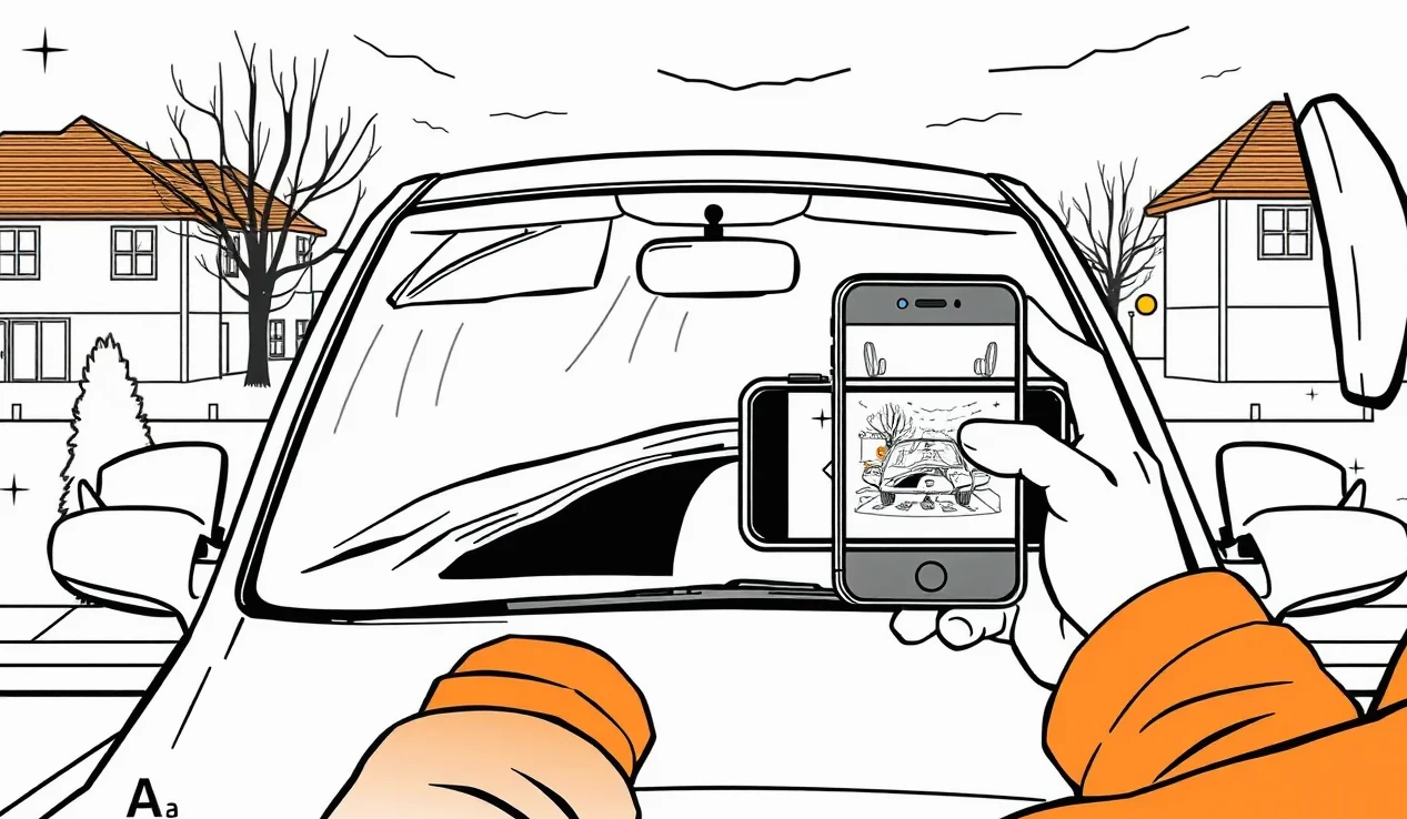 Zaliatie poškodeného autoskla špeciálnou živicou pomocou servisného nástroja