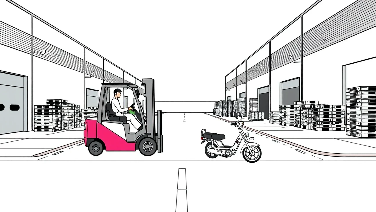 Policajná hliadka dokumentuje škodovú udalosť stavebného mechanizmu na komunikácii