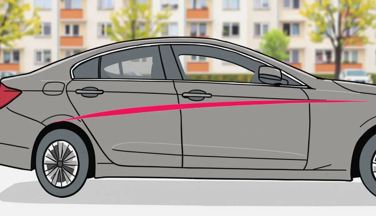 Poisťovací likvidátor merajúci hrúbku laku a zapisujúci poškodenie karosérie