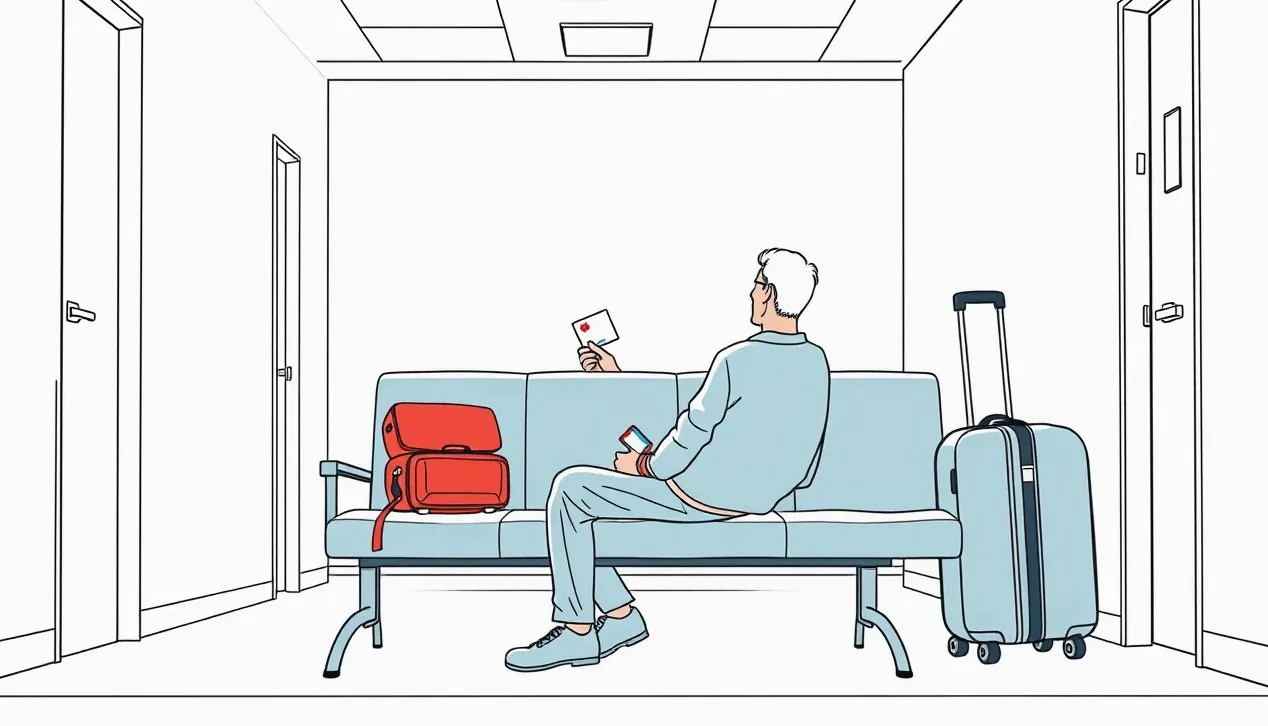 Lekár vyšetruje pacienta v ambulancii na urgentnom príjme
