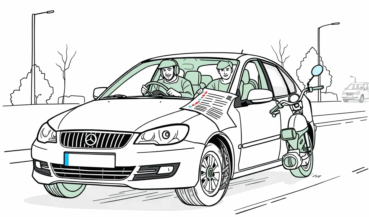 Prehľadné porovnanie ponúk zákonného poistenia auta na obrazovke počítača