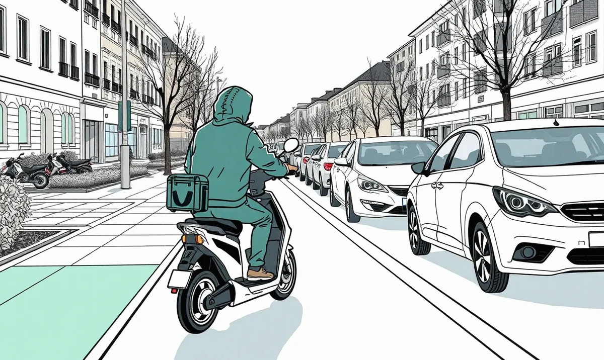 Osobný automobil s pripojeným obytným karavanom parkuje na odpočívadle pri diaľnici