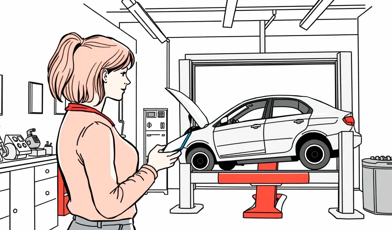 Žlté odťahové vozidlo nakladá havarovaný osobný automobil na korbu